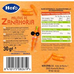 Hero Kids Palitos de Zanahoria 3 Años 30g