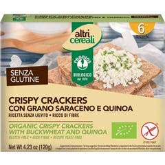 Altricereali Crispy Crackers Trigo Sarraceno Quinoa 120g