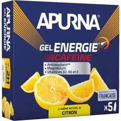 Apurna Gel Energético Limón Cafeína 5x35g