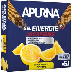 Apurna Gel Energetico Lemon Caffeine 5x35g