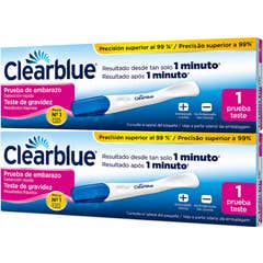 Clearblue Pack Prueba de embarazo 1 minuto 2 Pruebas