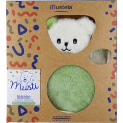 Mustela Musti Gaveæske Eau de Senteur 50 ml + Grøn Bamse
