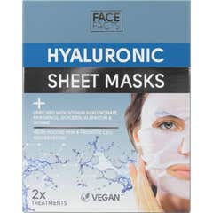 FaceFacts Hyaluronic Sheet Masks 2x20ml