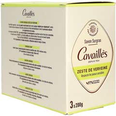 Cavaillès Jabón Surgras Zeste de Verbena 3x200 g