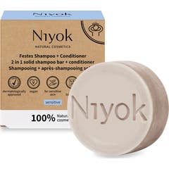 Niyok Champú + Acondicionador Sólido Sensible 80 g