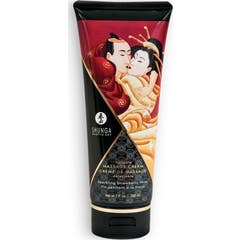 Shunga Creme De Massage 200ml Fraise/vi