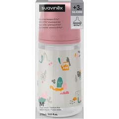 Suavinex Biberón Prints Fisiológico Sx Pro Silicona Medio +0M 270 ml 1 ud