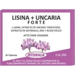 Integralia Lysine + Uncaria Forte 60 kapsler Integralia Lysine + Uncaria Forte 60 kapsler