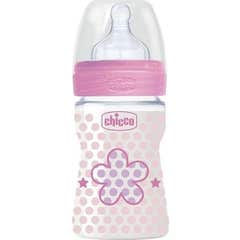 Chicco Well-Being Biberón Girl Silicona 150ml 1ud