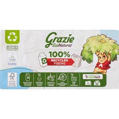 Grazie Natural Pañuelos Faciales Triple Capa 80 uds