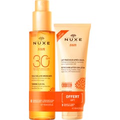 Nuxe Sun Spray Aceite Bronceador SPF30 150ml+Leche Refrescante After Sun 100ml
