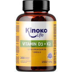 Kinoko Life Vitamina D3 + K2 con Omega 9 200caps