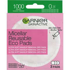 Garnier Discos de Microfibra Reutilizáveis Eco Pads 3 Unidades