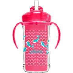 Dr. Brown'S Vaso Térmico con Pajita Rosa 300 ml 1 ud