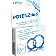 Joydivision Potenz Duo Azul Anillos Pene Pequeño S 1ud