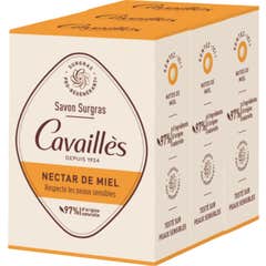 Cavailles Jabón Surgras Nectar de Miel 3x200g Cavailles Jabón Surgras Nectar de Miel 3x200g