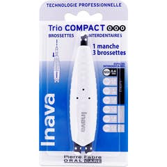 Inava Trio Compact Set Interdentalbørster ISO 0/0/0 0.6mm