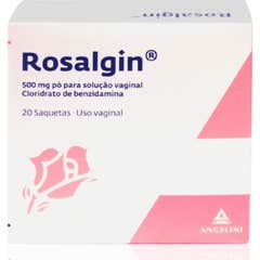 Rosalgin 500mg Benzidamina Pó para Solução vaginal 20 Saquetas