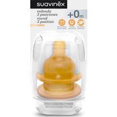 Suavinex™ Nipplo in lattice a bocca larga dimensione 1 3 posizioni 2 pezzi