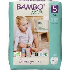 Bambo Nature Pañal Talla 5 XL 22uds