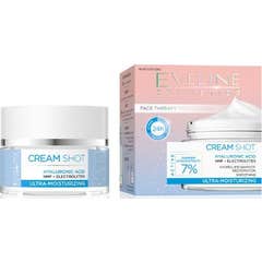 Eveline Cosmetics Cream Shot 7% Ultra Feuchtigkeit Creme für trockene Haut 50 ml