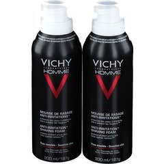 Vichy Homme schiuma da barba Anti Irritazione schiuma da barba Lotto 2 X 200 ml