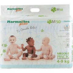 MARMAILLES PLUS Pañales para bebés talla M (49kg) 50 pañales