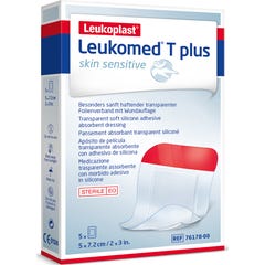 Leukomed T Plus Skin Sensitive 5x7,2cm 5 pcs
