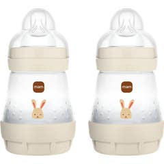 MAM Baby Easy Start Biberon Anticoliche Beige 2x160 ml