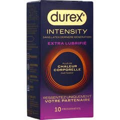 Durex Intensity Extra Lubricado Calor corporal Compartido 10 uds