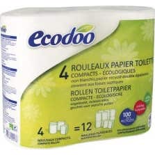 Ecodoo Papel Higienico 100% Fibra Reciclada 4uds