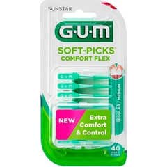 Chicle Soft Picks Comfort Flex Flex Sticks Caja de 40 uds