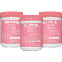 Vital Proteins Pack Beauty Collagen Péptidos de Colágeno Fresa Limón 3x271g