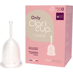 Claripharm Claricup Menstrual Cup Clear Size 0