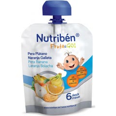 Nutriben Frugt & Gær Pære, Banan, Orange Koge 90 G Nutriben Frugt & Gær Pære, Banan, Orange Koge 90 G