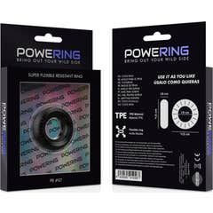 Powering Super Flexible Penis Ring Penis 5cm Schwarz 1pc