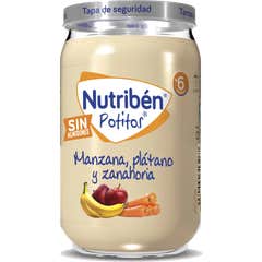 Nutribén Potitos manzana, plátano y zanahoria 1 potito 235g