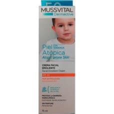 Crema Viso Emolliente Mussvital per Pelle Atopica SPF20 75ml