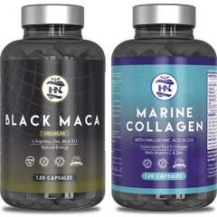 HN Pack Black Maca Premium 120 caps + Colageno Marino 120 caps