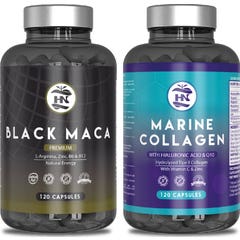 HN Pack Black Maca Premium 120 caps + Colageno Marino 120 caps