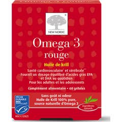 New Nordic Omega 3 Rojo 60 Perlas