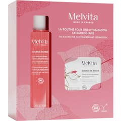 Melvita Source de Roses Cofre Hidratación Agua 150ml + Crema 50ml