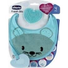 Chicco bavaglino &amp; Teether 2in1 (blu)
