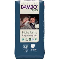 Bambo Dreamy Fraldas Noturnas 35-50kg 8-15 Anos 10 Unidades
