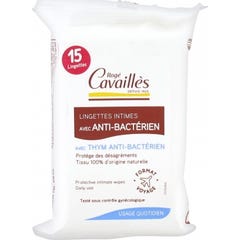 Rogé Cavaillès salviette intime antibatteriche organiche 15unts