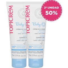 Topicrem Baby Crema Cambio Pañal Acción Barrera Pack 2x75 ml