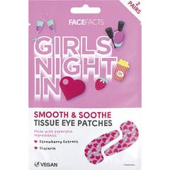 FaceFacts Girls Night In Tissue Eye Patches 2uds
