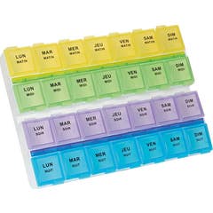 Plic Pastillero Semanal Bandeja TXL Organizador 28 Comp 1 ud