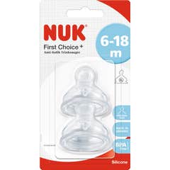 Nuk First Choice + Anticolisk nippel Anatomisk Xl Food Sili