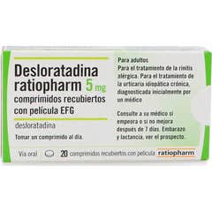 Ratiopharm Desloratadina 5mg 20comp recubiertos